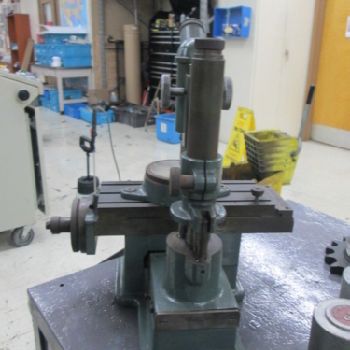 E.F. Haeger &amp; Son 8-1/8" X 3-1/4 Stage Vintage Table Top Microscope Good Resto Project (#16680); E.F. Haeger &amp; Son 8-1/8 X 3-1/4 Stage Vintage Table Top Microscope Good Resto Project