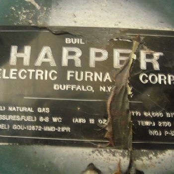 Harper Model GOU-12672-MMB-21PR Mesh-Belt Sintering Furnace 2100F Rebuilt (#12389); Harper Model GOU-12672-MMB-21PR Mesh-Belt Sintering Furnace