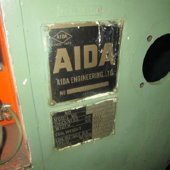 Aida Model LM-253 9.8" Max Width 7 Roll Cradle Straightener 7-20 M/Min (#16619); Aida Model LM-253 9.8 Max Width 7 Roll Cradle Straightener 7-20 M/Min