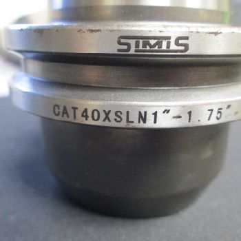 Simis CAT40 Taper 1" Diameter Tool Holder W/1 Removable Shank Great Conditon (#15125); Simis CAT40 Taper 1 Diameter Tool Holder W/1 Removable Shank Great Conditon