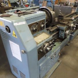 Mazak Hercules Ajax Torno de lecho abatible de 19 "con 84 centros entre el orificio del husillo (# 17776); Mazak Hercules Ajax 19 Torno de lecho abatible con 84 centros entre los orificios del eje 2