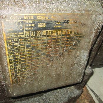 Brown &amp; Sharpe Model OOG 6 Station Turret 1 Vert Slide 3Ph Auto Screw Machine (#17196); Brown &amp; Sharpe Model OOG 6 Station Turret 1 Vert Slide 3Ph Auto Screw Machine