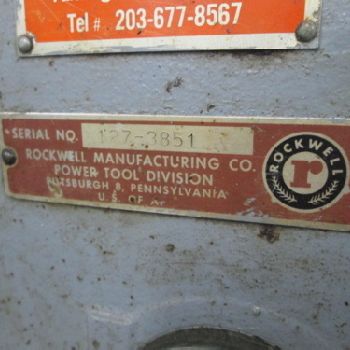 Rockwell 1/3Hp 115-230 Volt 1Ph 4" Quill Double Headed Drill Press W/17 Throat (#17573); Rockwell 1/3Hp 115-230 Volt 1Ph 4 Quill Double Headed Drill Press W/17 Throat