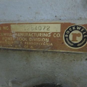 Rockwell 1/3Hp 115-230 Volt 1Ph 4" Quill Double Headed Drill Press W/17 Throat (#17573); Rockwell 1/3Hp 115-230 Volt 1Ph 4 Quill Double Headed Drill Press W/17 Throat