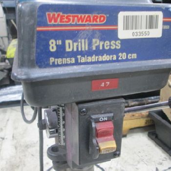 Westward Model 4TM69 120 Volt 1Ph 2" Quill Travel 8 Belt Driven Drill Press (#16808); Westward Model 4TM69 120 Volt 1Ph 2 Quill Travel 8 Belt Driven Drill Press