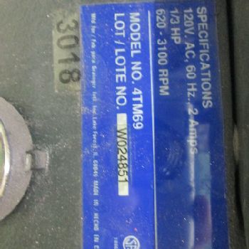 Westward Model 4TM69 120 Volt 1Ph 2" Quill Travel 8 Belt Driven Drill Press (#16808); Westward Model 4TM69 120 Volt 1Ph 2 Quill Travel 8 Belt Driven Drill Press