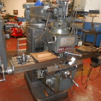 1988 Kent Mill, Model KTM-3VK, 50" Table, Mitutoyo DRO, Power Feed (#12939)