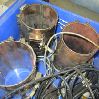 Seiwa Model RF-150 230-460 Volt 2000 Watt Stainless Steel Heater Couplers (#17174); Seiwa Model RF-150 230-460 Volt 2000 Watt Stainless Steel Heater Couplers