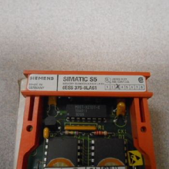 Two Siemen Simatic S5 Memory Modules, 6ES5 375-1LA61, 64K x 8Bit, Good Condition (#13869); Two Siemen Simatic S5 Memory Modules, 6ES5 375-1LA61, 64K x 8 Bit, Good Cond