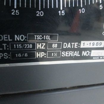 Mao Shan Model TSC-10L 10" 115/230V 1Ph 1.5Hp Table Saw (#15695); Mao Shan Model TSC-10L 10 115/230V 1Ph 1.5Hp Table Saw