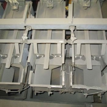 Ohlson Packaging 8 Line Nail Boxing Machine 20 lbs/min w Dumper and Labeler (#17934)