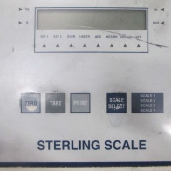 Sterling Scale Co Inc XC780N 12 VDC 2 lb X.0002 Lb Capacity 6"X6 Platform Scale (#17650); Sterling Scale Co Inc XC780N 12 VDC 2 lb X.0002 Lb Capacity 6X6 Platform Scale