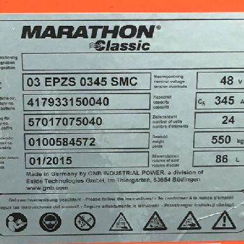 Marathon - 48 V 3 PzS 345 Ah