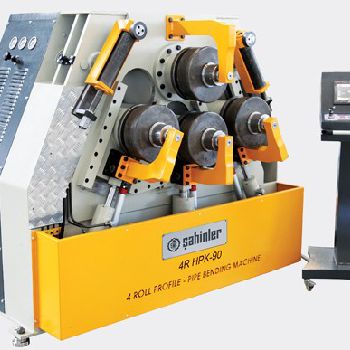 Profile bending machine with hydraulic roller delivery HESSE by SAHINLER 4R HPK 90
