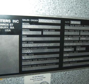 1 - Munters ICA-2200-090 Integrated Custom Dessicant Type Dehumidifier / Air Handling Unit