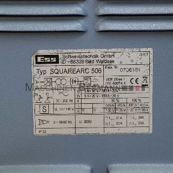 TIG welder AC / DC ESS Squarearc 506