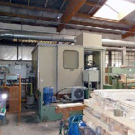 Production plant for glued laminated timber Dimter / Kugelmühle