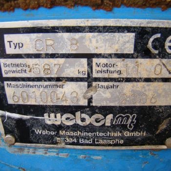 WEBER CR8 COMPACTOR TRAY