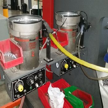 8 TON HAEGER MODEL 824 ONE TOUCH LITE INSERTION PRESS,BOWL FEEDS,PC, MFG:2012 Our stock number: 11369