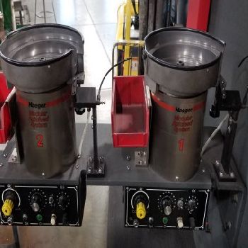 8 TON HAEGER MODEL 824 ONE TOUCH LITE INSERTION PRESS,BOWL FEEDS,PC, MFG:2012 Our stock number: 11369