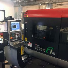 4000 WATT AMADA LC3015F1NT CO2 LINEAR LASER 5' X 10', MFG:2011 8600 HOURS Our stock number: 11559
