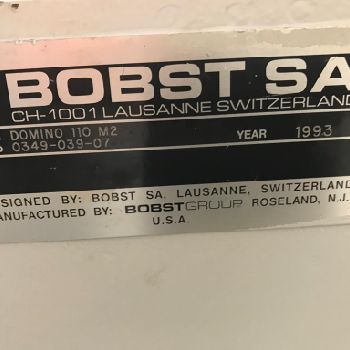 10,028 Bobst Domino 110 M II