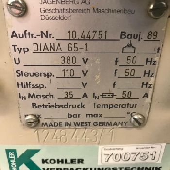 10,018 Jagenberg Diana 65-1