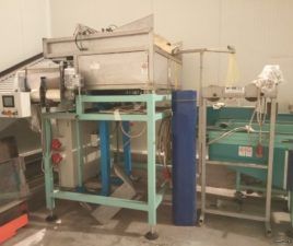 Línea / Planta de Empaquetado y Pesaje de Cestillos de Frutas