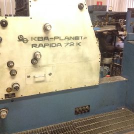 MACHINE X PRINT KBA PLANET RAPIDA 72 K