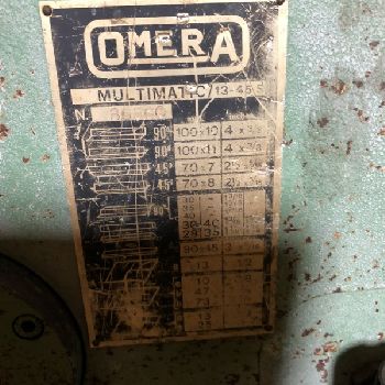 PUNCHING MACHINE N ° 8 OMERA MULTIMATIC 13/45 S
