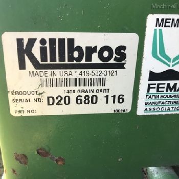 1992 Killbros 1400 GRAIN CART