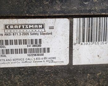 Craftsman 30" Snow Throw