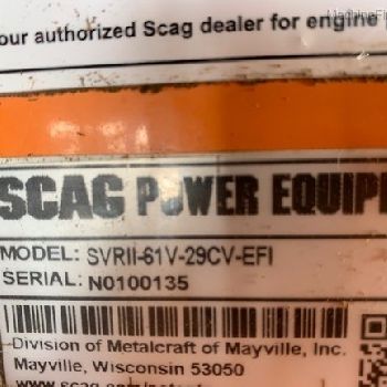 2018 Scag SVRII-61V-29CV-EFI