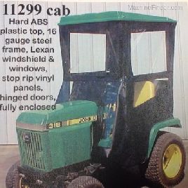 2017 Cabina Original Tractor Cab 11299 para tractores JD 316, 318, 322, 332 L y amp; G