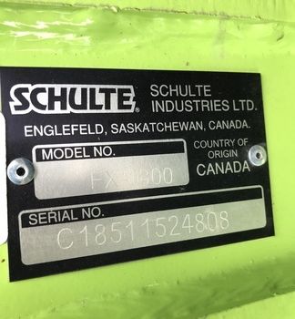2018 Schulte FX-1800