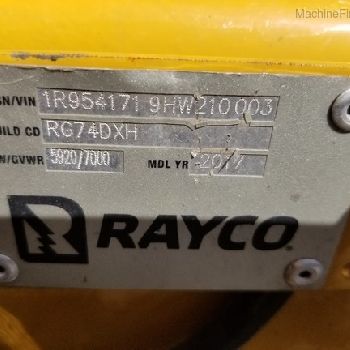 2017 Rayco RG74DXH