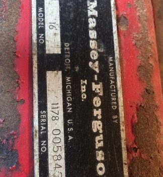 Massey Ferguson 16 6FT 3PT BLADE