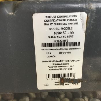 2014 Briggs &amp; Stratton Pro 2132