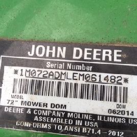2015 John Deere 72d