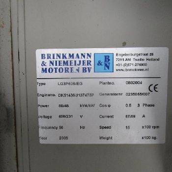 PERKINS STAMFORD 60 kVA - G17032413
