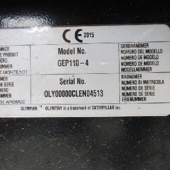 OLYMPIAN GEP 110-4 - G18050203