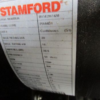 PERKINS STAMFORD 20 kVA Emergency generator - G17080801