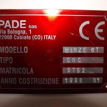 REPLANTILLADORA PADE UINZE 6 T CNC
