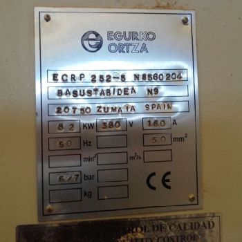 MACIZADORA PUERTAS EGURKO MOD ECRP 252-5