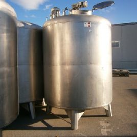 Stainless steel deposit of 6.600 litres capacity with shaker