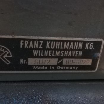 Kuhlmann SU / 2-00-0022 Stichelschleifmaschine