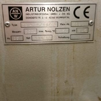 Nolzen type TMH 20/19/35 curing oven