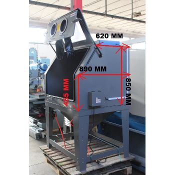 CODE 797 NEW LARGE SANDBLASTING UNIT WITH ASPIRATOR MOD 1330x1240x1770h