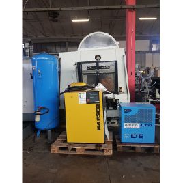 CÓDIGO 1371 COMPRESOR KAESER MOD SK19 + DRYENERGY DE MODER DE032 DESHUMIDIFICADOR + TANQUE FINI 500LT