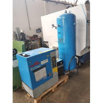 CODE 1418 WORTHINGTON COMPRESSOR CREYSSENSAC MOD RLR 1400B + CODE 1419 MARK MOD DRY DRAIN STOP DS 1700 LT MIN + CODE 1422 SICC TANK MOD 500/10284